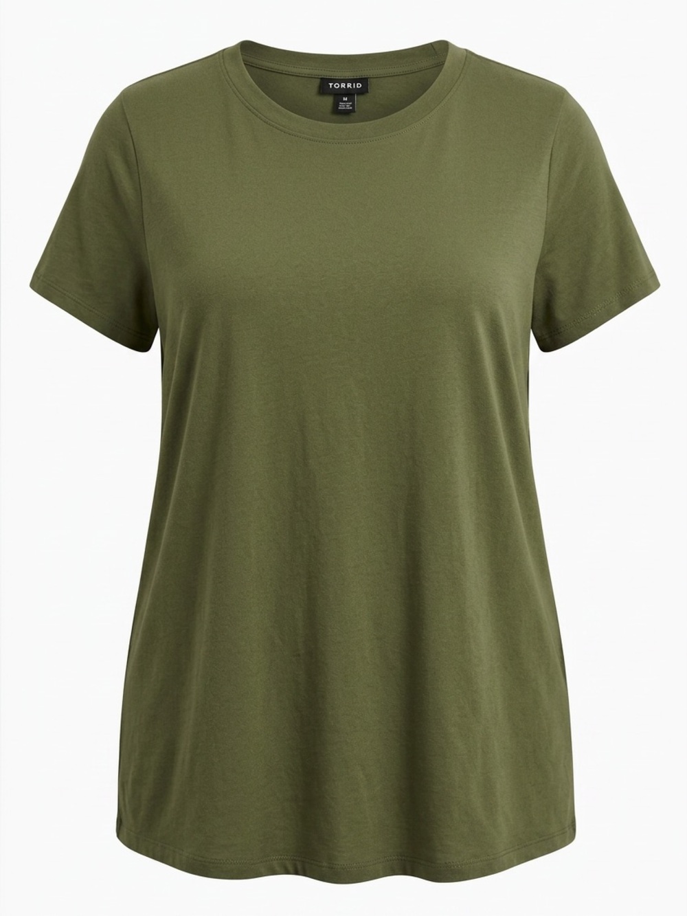 torrid Olive Green Short Sleeve Crewneck Tee